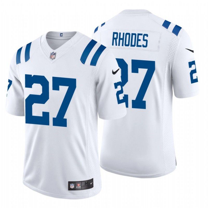 Men Indianapolis Colts 27 Xavier Rhodes Nike White Limited NFL Jersey